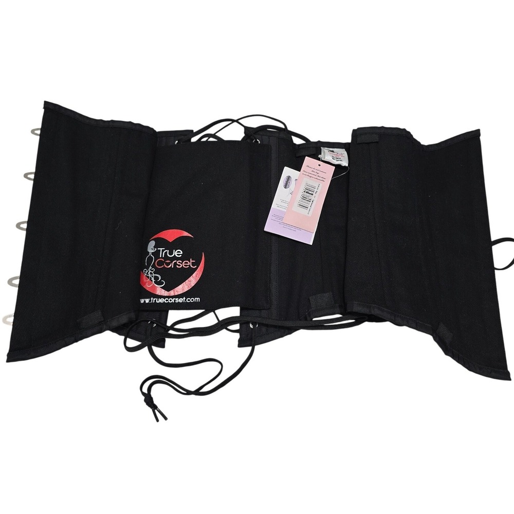 Playgirl White Label True Corset‎ Black Underbust Waist Training Corset 34 Inch - Picture 7 of 10